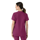 Women's Notch Neck Tunic Scrub Top. Live Chat for Bulk Discounts