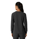 Women's Crew Neck Long Sleeve Scrub Top. Live Chat for Bulk Discounts