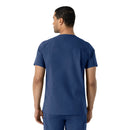 Men's V-Neck Shirttail Scrub Top. Live Chat for Bulk Discounts