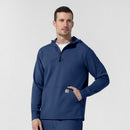 Men's Quarter Zip Waffle Hoodie. Live Chat for Bulk Discounts