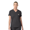 Knit Women's V-Neck Scrub Top. Live Chat for Bulk Discounts
