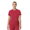 Knit Women's Crew Neck Scrub Top. Live Chat for Bulk Discounts