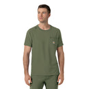 Men's Crew Neck Scrub Top. Live Chat for Bulk Discounts