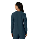Women's Crew Neck Long Sleeve Scrub Top. Live Chat for Bulk Discounts
