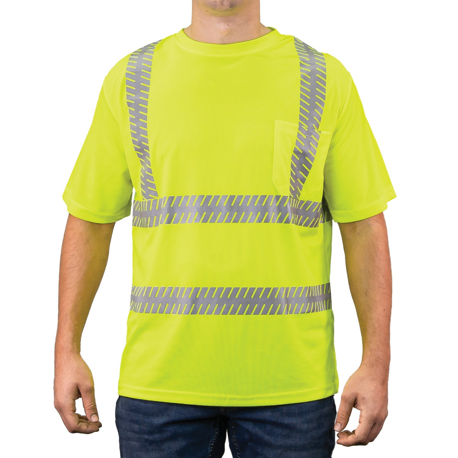 Tee Segmented The Ventilated Tee with Segmented Reflective Tape