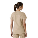Women's V-Neck Knit Panel Scrub Top. Live Chat for Bulk Discounts