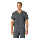 Unisex V-Neck 6-Pocket Scrub Top. Live Chat for Bulk Discounts