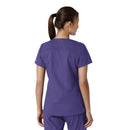 Women's V-Neck Knit Panel Scrub Top. Live Chat for Bulk Discounts