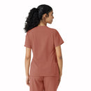 Women's Knit Panel Scrub Top. Live Chat for Bulk Discounts