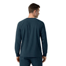 Men's Crew Neck Long Sleeve Scrub Top. Live Chat for Bulk Discounts