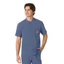 Men's Henley Scrub Top. Live Chat for Bulk Discounts