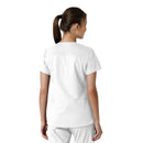 Women's V-Neck Knit Panel Scrub Top. Live Chat for Bulk Discounts