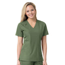 Women's Twill V-Neck Scrub Top. Live Chat for Bulk Discounts