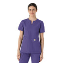 Women's Notch Neck Tunic Scrub Top. Live Chat for Bulk Discounts