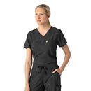 Women's Tuck-In Print Scrub Top. Live Chat for Bulk Discounts