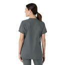 Women's Notch Neck Tunic Scrub Top. Live Chat for Bulk Discounts