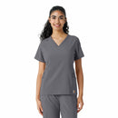 Women's Knit Panel Scrub Top. Live Chat for Bulk Discounts