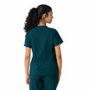 Women's Knit Panel Scrub Top. Live Chat for Bulk Discounts