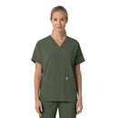 Women's Oversized V-Neck Scrub Top. Live Chat for Bulk Discounts