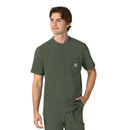 Men's Henley Scrub Top. Live Chat for Bulk Discounts
