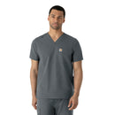 Men's V-Neck Shirttail Scrub Top. Live Chat for Bulk Discounts