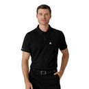 Men's Lightweight Short Sleeve Polo Scrub Top. Live Chat for Bulk Discounts