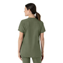 Women's Notch Neck Tunic Scrub Top. Live Chat for Bulk Discounts
