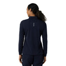 Women's Heavyweight Long Sleeve Polo Scrub Top. Live Chat for Bulk Discounts