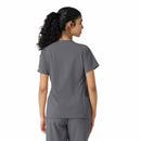 Women's Knit Panel Scrub Top. Live Chat for Bulk Discounts