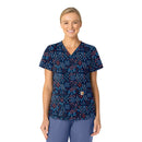 Women's V-Neck Print Scrub Top. Live Chat for Bulk Discounts