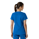 Women's V-Neck Knit Panel Scrub Top. Live Chat for Bulk Discounts