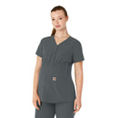 Women's Henley Maternity Scrub Top. Live Chat for Bulk Discounts