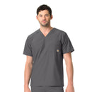 Men's Twill Chest Pocket Scrub Top. Live Chat for Bulk Discounts
