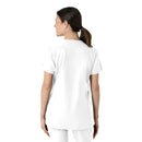 Women's Notch Neck Tunic Scrub Top. Live Chat for Bulk Discounts