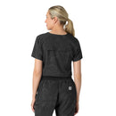 Women's Tuck-In Print Scrub Top. Live Chat for Bulk Discounts