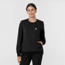 Women's Crewneck Fleece Scrub Sweatshirt. Live Chat for Bulk Discounts