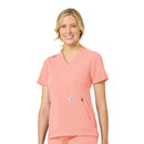 Women's 4-Pocket V-Neck Scrub Top. Live Chat for Bulk Discounts