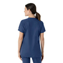 Women's Notch Neck Tunic Scrub Top. Live Chat for Bulk Discounts