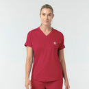 Knit Women's V-Neck Scrub Top. Live Chat for Bulk Discounts