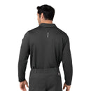 Men's Heavyweight Long Sleeve Polo Scrub Top. Live Chat for Bulk Discounts