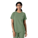 Women's Crew Neck Scrub Top. Live Chat for Bulk Discounts