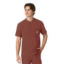 Men's Henley Scrub Top. Live Chat for Bulk Discounts