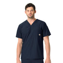 Men's Twill Chest Pocket Scrub Top. Live Chat for Bulk Discounts