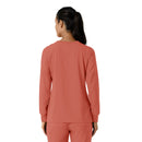 Women's Crew Neck Long Sleeve Scrub Top. Live Chat for Bulk Discounts