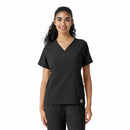 Women's Knit Panel Scrub Top. Live Chat for Bulk Discounts