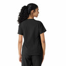 Women's Knit Panel Scrub Top. Live Chat for Bulk Discounts
