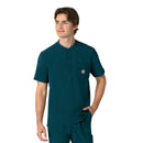 Men's Henley Scrub Top. Live Chat for Bulk Discounts