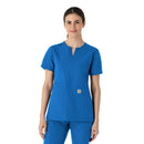 Women's Notch Neck Tunic Scrub Top. Live Chat for Bulk Discounts