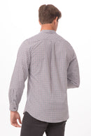 Chef Works Modern Gingham Long Sleeve Dress Shirt SHC05. Live Chat for Bulk Discounts