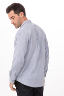 Chef Works Modern Gingham Long Sleeve Dress Shirt SHC05. Live Chat for Bulk Discounts